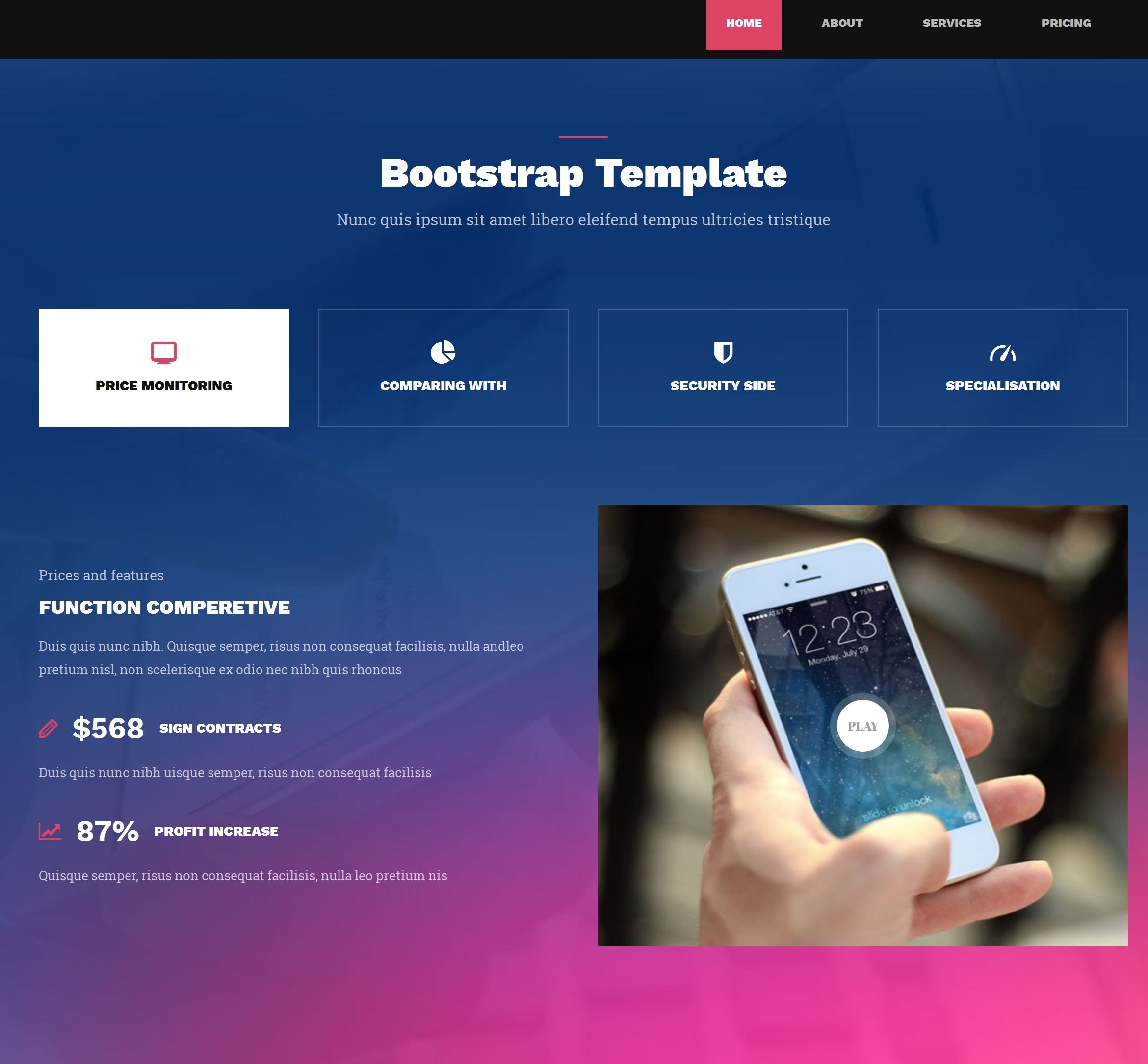 HTML Bootstrap Travel Theme