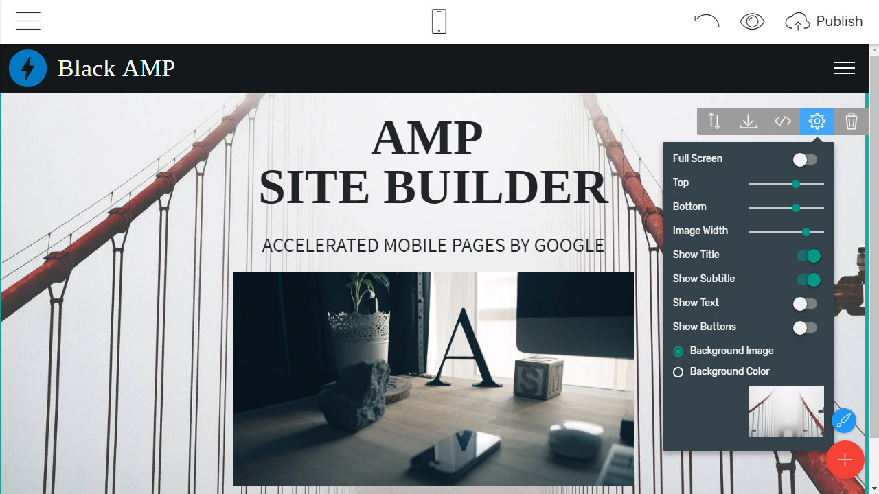 Mobile-friendly Webpage Creator